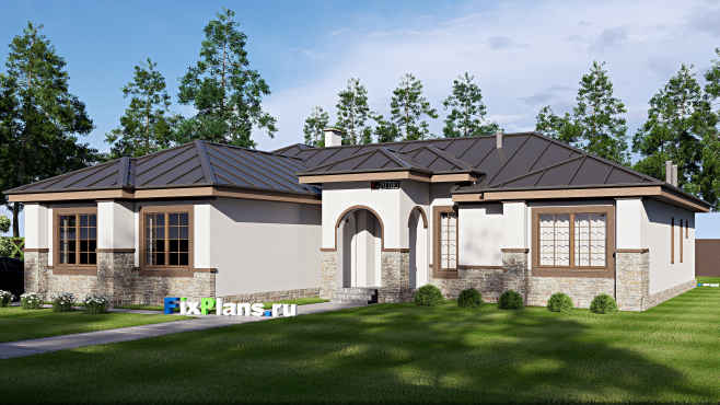 Проект одноэтажного дома F-20780