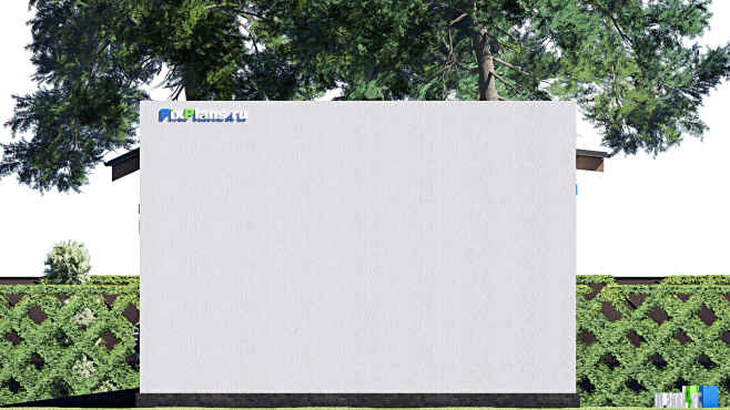 Проект гаража F-19142 — фасад 3