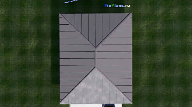 Проект гаража F-18998 — фасад 5